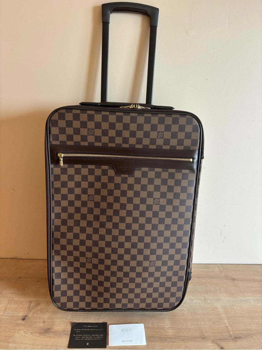 Authentic Louis Vuitton pegase 55 carry on pegase suitcase